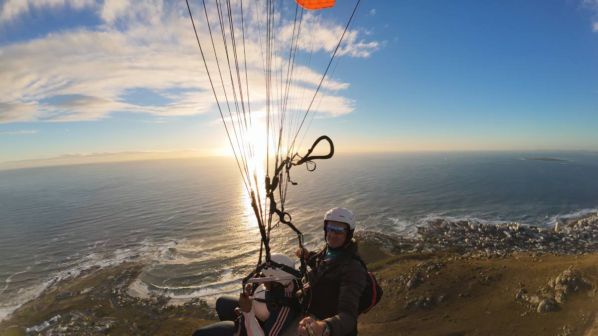 Table Mountain Paragliding-Flug über Kapstadt 12